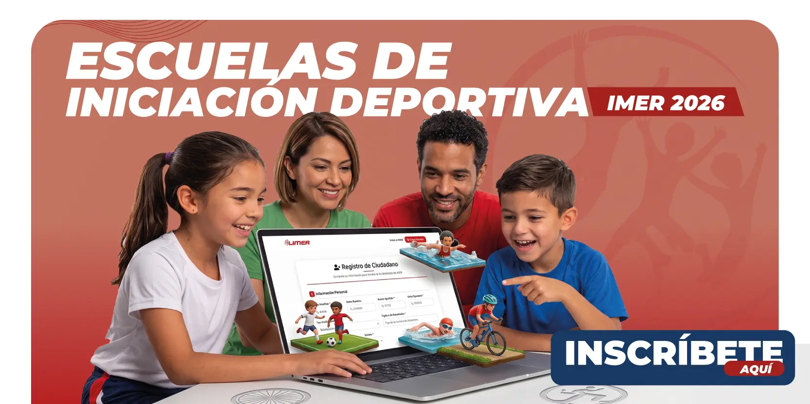 Inscripciones a escuelas de iniciación deportiva en IMER